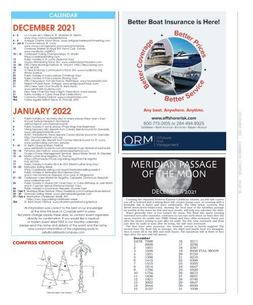 Caribbean Compass Yachting Magazine - December 2021