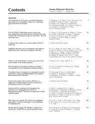 Table of Contents (PDF) - Human Molecular Genetics