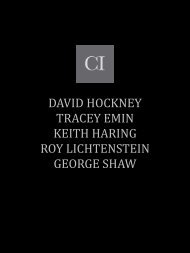 Hockney Emin Haring Lictenstein Shaw without prices