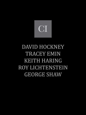 Hockney Emin Haring Lictenstein Shaw without prices