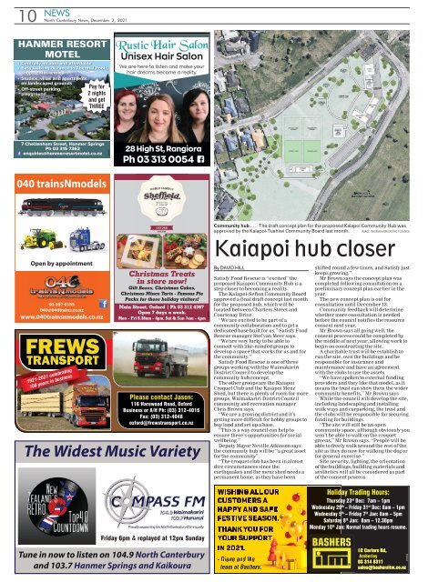 North Canterbury News: December 02, 2021