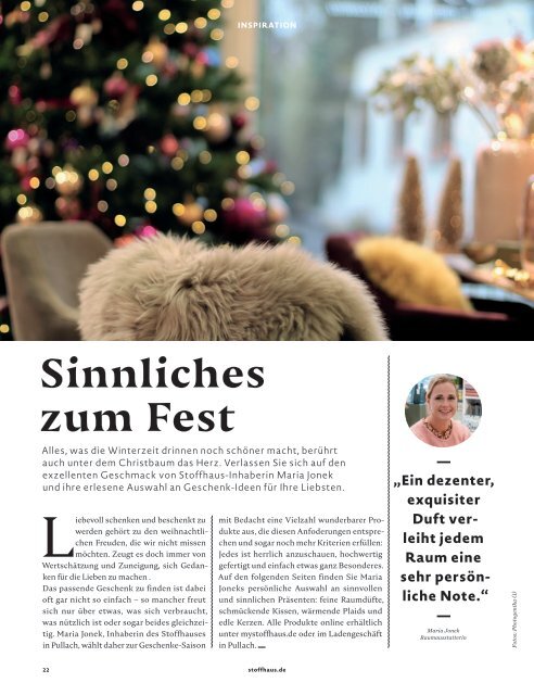 Stoffhaus Magazin 2.2021