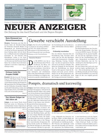 Neuer Anzeiger 3. Dezember 2021