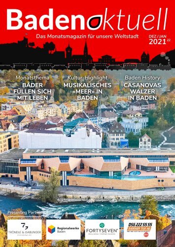 Baden aktuell Magazin Doppelausgabe Dezember 2021 und Januar 2022