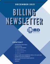 December 2021 Billing Newsletter |MD Medical Group