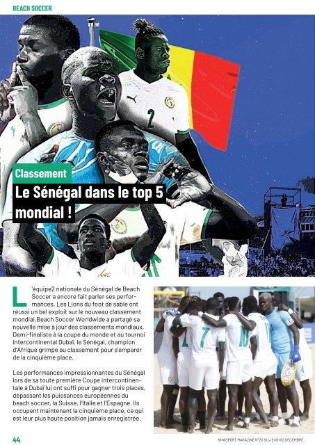 wiwsport Magazine n°20 - 02 décembre 2021