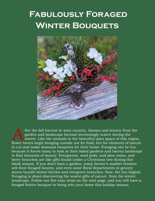 Flowers & Grapes Winter 2021 Issue - Online