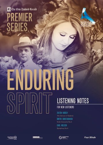 APO Livestream - The New Zealand Herald Premier Series: Enduring Spirit- Listening Notes: New Listener