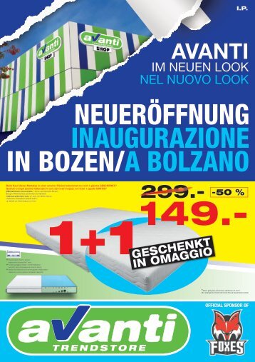 Neueröffnung in Bozen - Inaugurazione a Bolzano