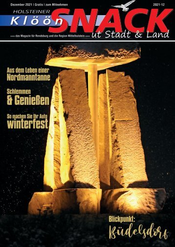Holsteiner KlöönSNACK - Ausgabe Rendsburg / Mittelholstein - Dezember 2021