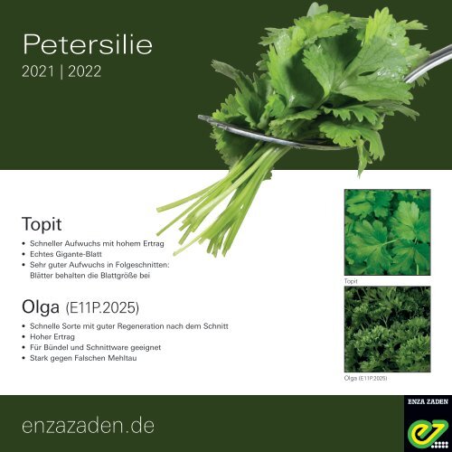 Leaflet Petersilie 2021