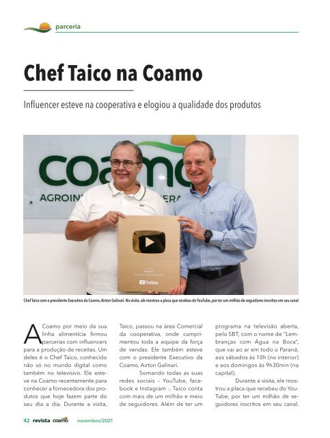 Revista Coamo edição Novembro de 2021