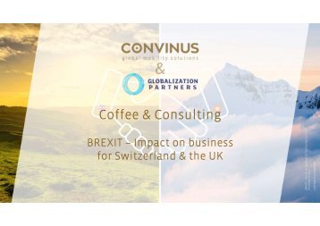 Coffee & Consulting: BREXIT – Impact on business for Switzerland & the UK