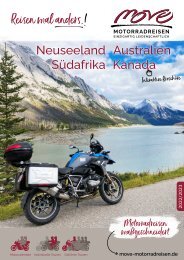 MoVe-Motorradreisen Reisebroschüre 2022/2023