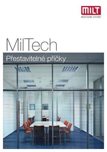 Přestavitelné dělící příčky MilTech - katalog CZ