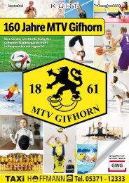 160 Jahre MTV Gifhorn