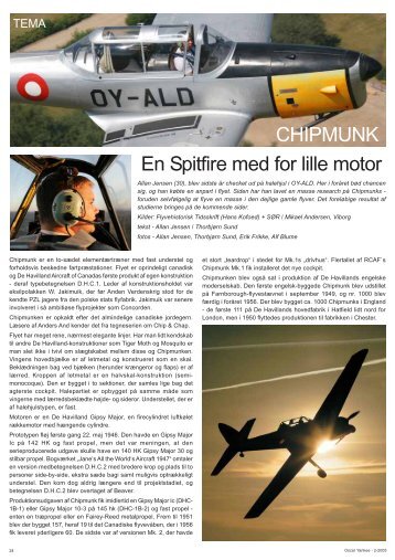 En Spitfire med for lille motor CHIPMUNK - RST - Ringkøbing Skjern ...