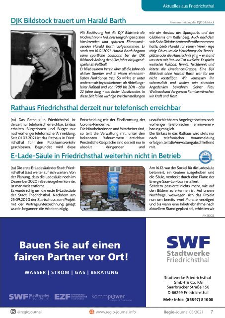 Regio-Journal 03/2021