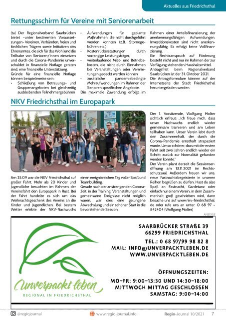 Regio-Journal 10/2021