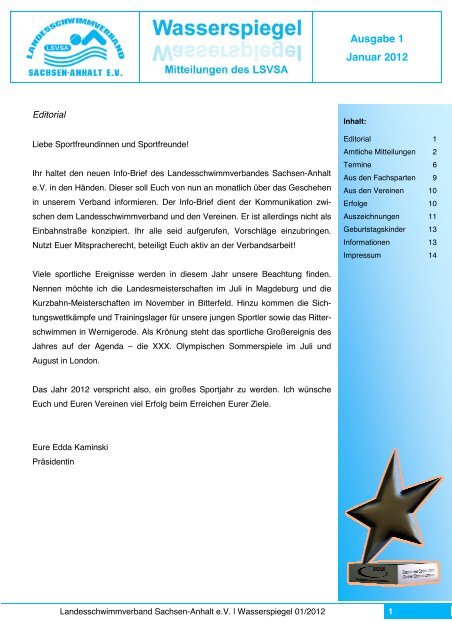 Wasserspiegel_2012-01.pdf - Schwimmen