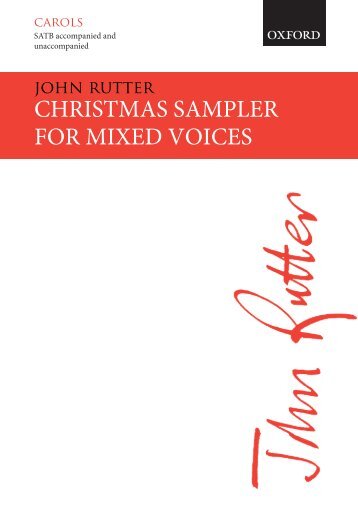 John Rutter SATB Christmas sampler