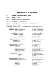 Kampfgericht Schwimmen - SV Neptun 28 Recklinghausen e.V.