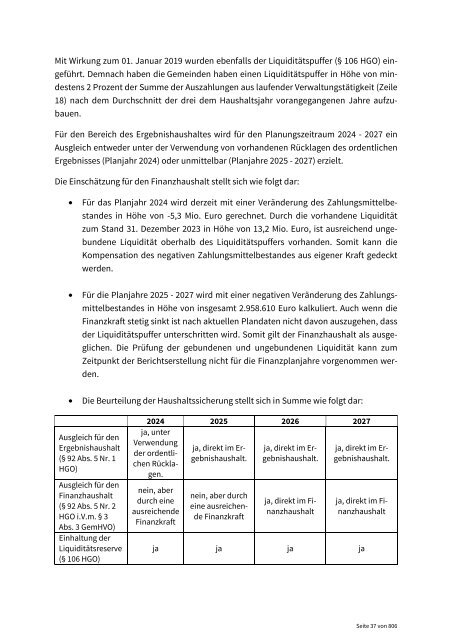 Entwurf zum Haushaltsplan 2024 der Kreisstadt Dietzenbach