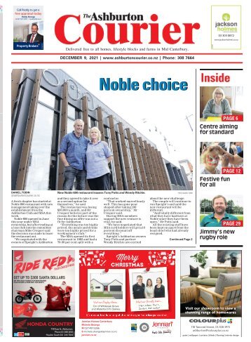 Ashburton Courier: December 09, 2021