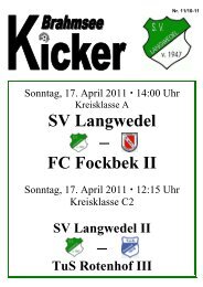 SV Langwedel FC Fockbek II