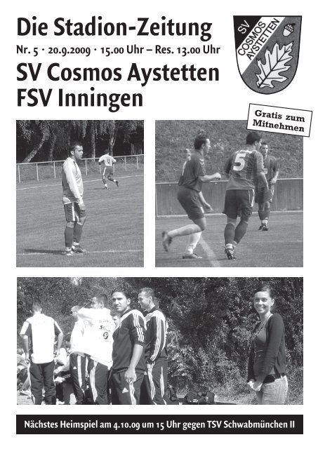 2 aufstellung - SV Cosmos Aystetten