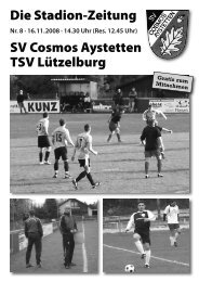 TSV Rehling 1 - SV Cosmos Aystetten