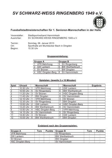 SV SCHWARZ-WEISS RINGENBERG 1949 e.V. - VfR Haffen-Mehr ...