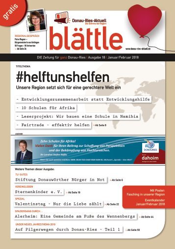 blaettle 18 - Januar Februar 2018