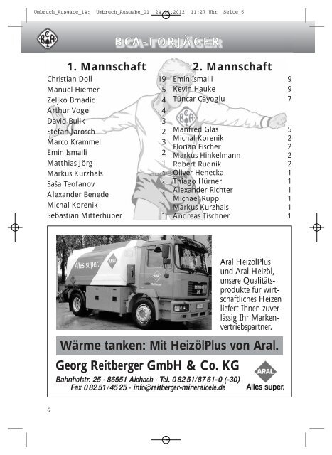 bca-aktuell - BC Aichach 1917 eV