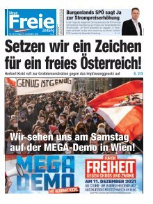 Setzen wir ein Zeichen für ein freies Österreich! 