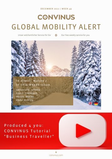 CONVINUS Global Mobility Alert Week 49