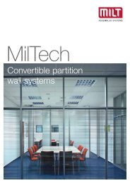 Glass Adjustable Partitions MilTech - catalogue EN