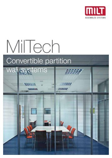 Glass Adjustable Partitions MilTech - catalogue EN