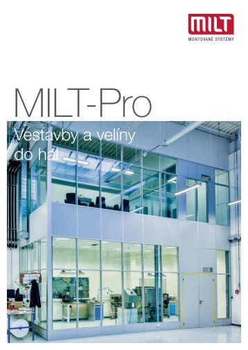 Vestavby a velíny do hal MiltPro - katalog CZ