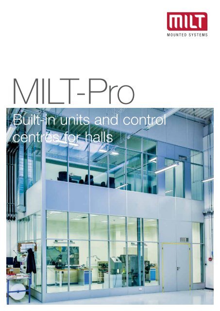 Built-in Units and Control Centres fo Hall MiltPro - catalogue EN