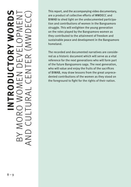 Asking my sisters: Intergenerational voices of women from the Moro Islamic Liberation Front in Mindanao