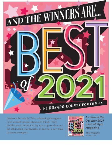 Style Magazine - El Dorado County Foothills - Readers' Choice Awards ALL STARS!!!!