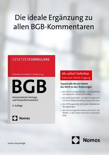 Prospekt BGB Schulze