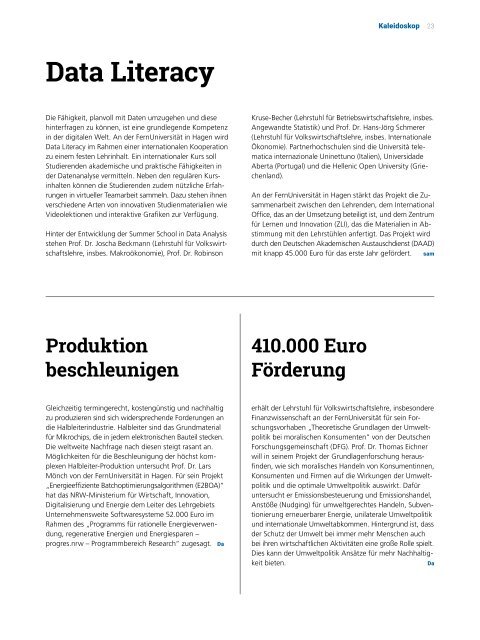 fernglas – Das Wissenschaftsmagazin der FernUniversität