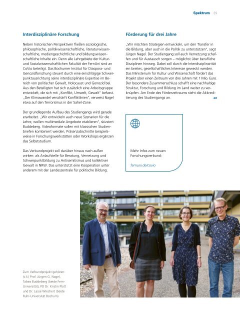 fernglas – Das Wissenschaftsmagazin der FernUniversität