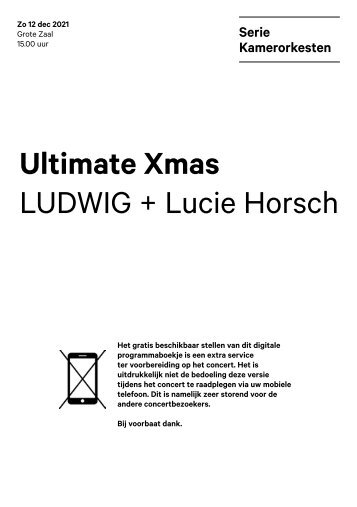 2021 12 12 Ultimate Xmas - LUDWIG + Lucie Horsch
