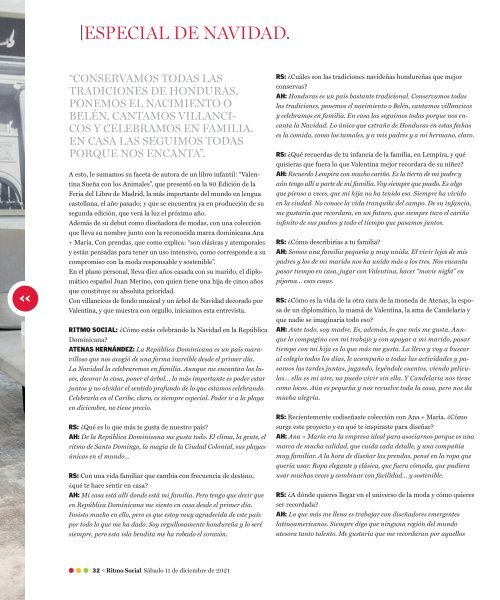 Ritmo Social Diciembre 2021 Portada ATENAS HERNANDEZ