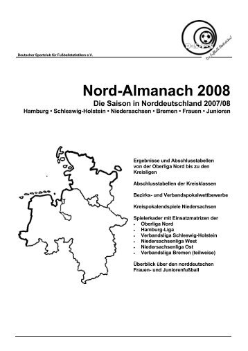 Nord-Almanach 2008 Die Saison in Norddeutschland 2007/08 - DSFS