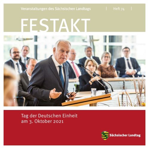 Heft 74: Festakt zum Tag der Deutschen Einheit 2021