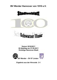 SV 07 Linden - BV Werder Hannover